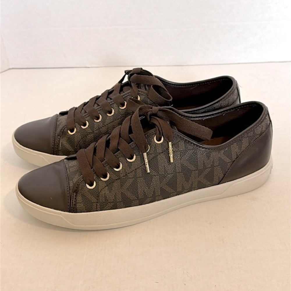 Michael Kors Signature Sneakers brown/gold size 10